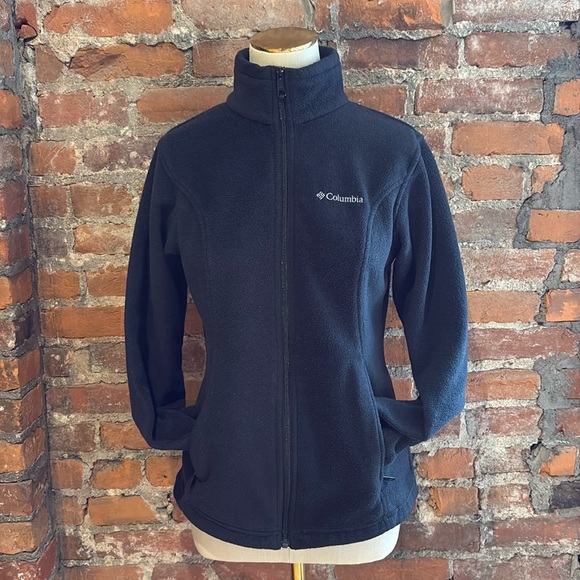 Columbia Black Zip Fleece - Picture 1 of 10
